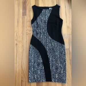 Cache  black and white dress size 8